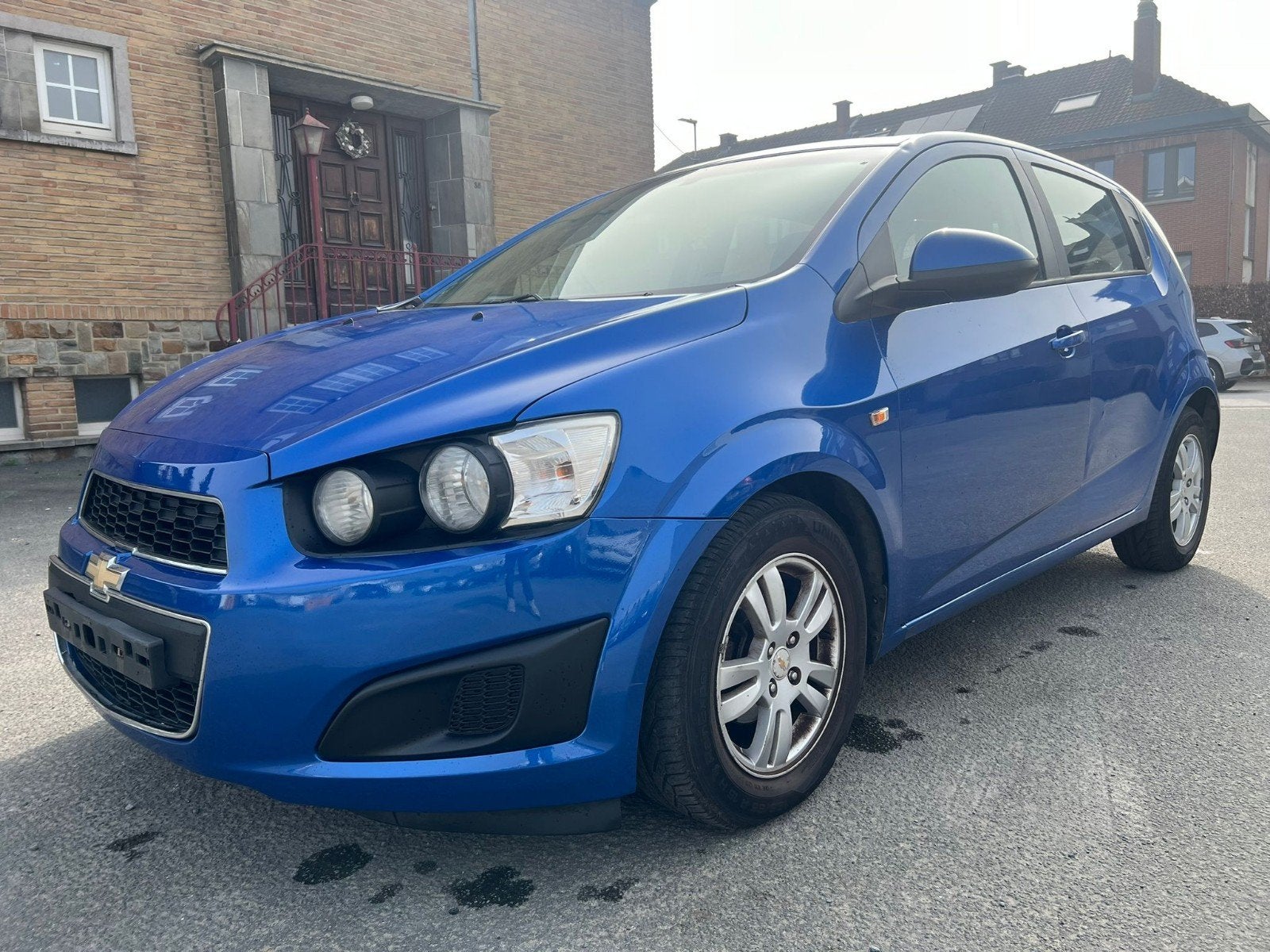 Chevrolet Aveo 1.4i, Auto's, Euro 5, Stof, 4 cilinders, Blauw