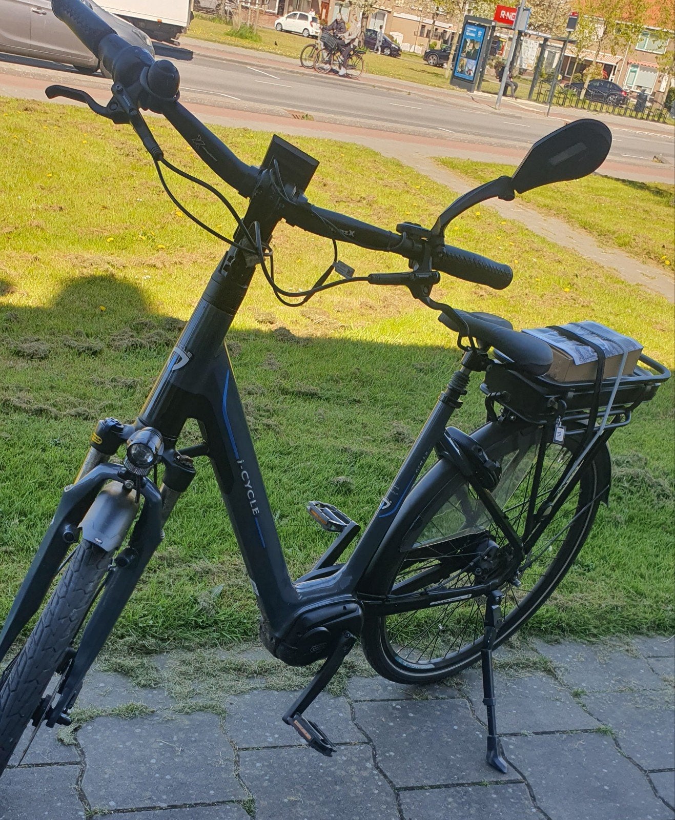 Elektrische damesfiets icycle middenmoter bafang m420, Fietsen en Brommers, Ophalen