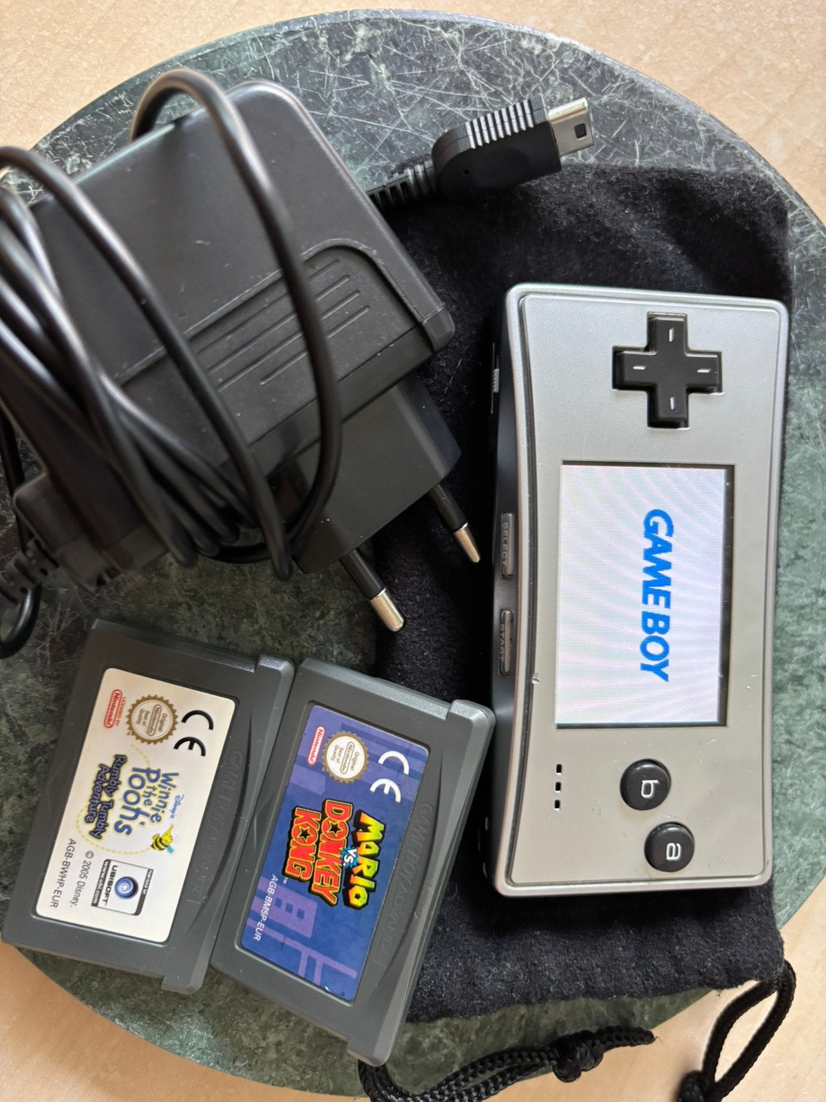 Game boy micro silver, Ophalen of Verzenden, Zo goed als nieuw