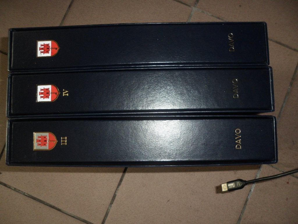 DAVO 3 albums  luxe Gibraltar III -IV -speciaal Blokken leeg, Ophalen of Verzenden, Verzamelalbum