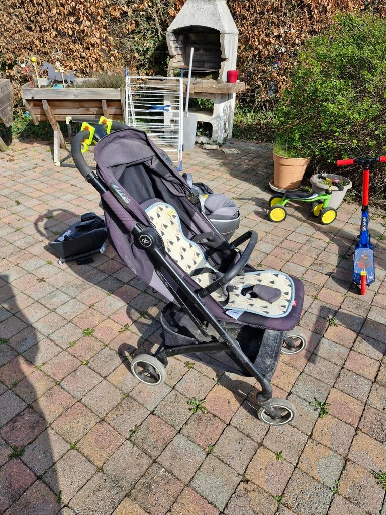 Poussette GB Qbit plus, Kinderen en Baby's, Buggy's, Gebruikt, Regenhoes, Verstelbare rugleuning, Zonnekap, Ophalen
