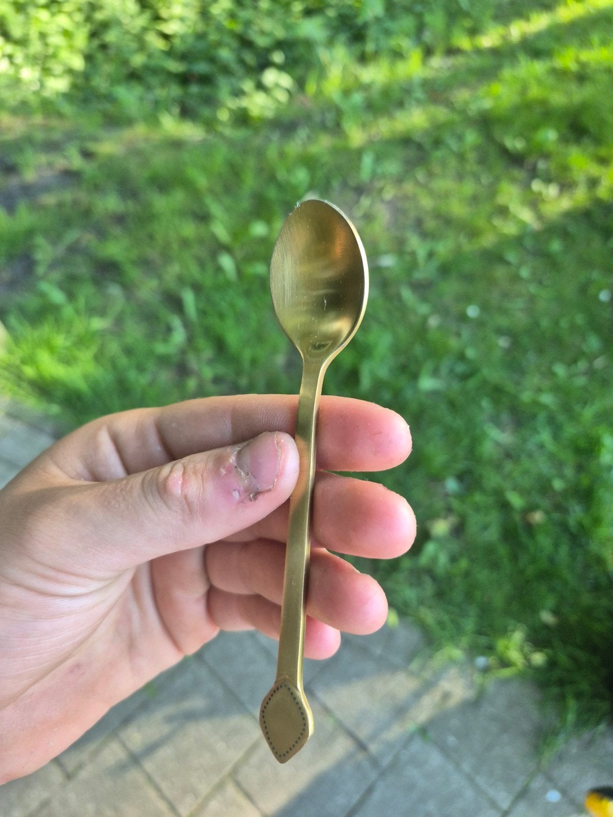 Goud lepeltje., Antiek en Kunst, Ophalen of Verzenden