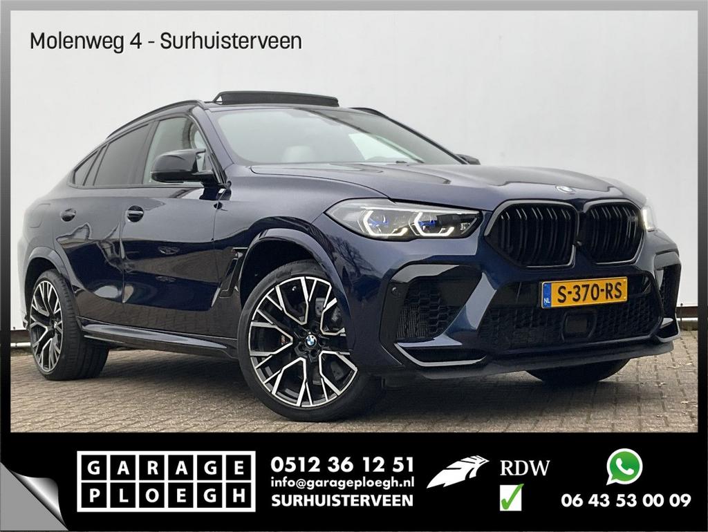 BMW X6 M Competition 626PK BTW Bowers&Wilkins Tanzanite Nach, Auto's, BMW, Automaat, 304 g/km, Adaptive Cruise Control, Blauw