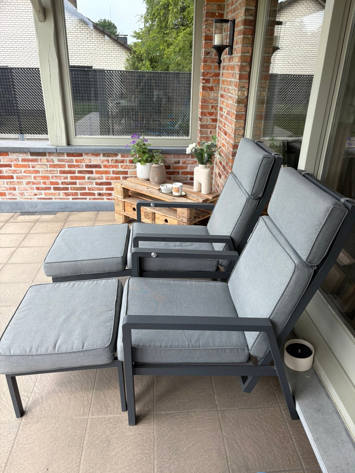 Set van 2 lounge stoelen in prima staat, Enlèvement, Comme neuf