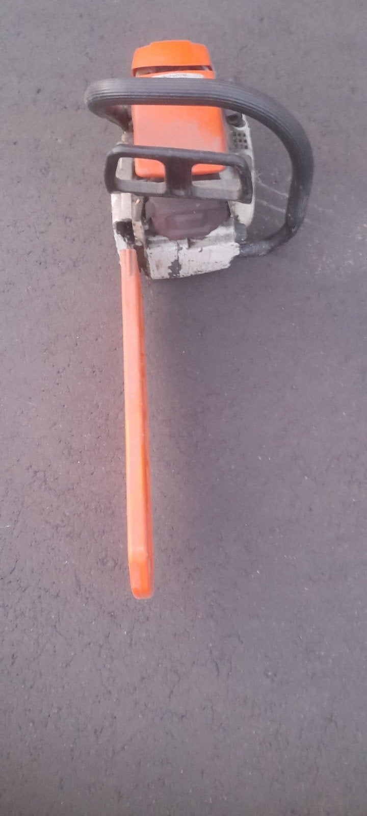 te koop boomzaag stihl  op benzinne zie type foto, Tuin en Terras, Ophalen, Gebruikt, Benzine, Stihl