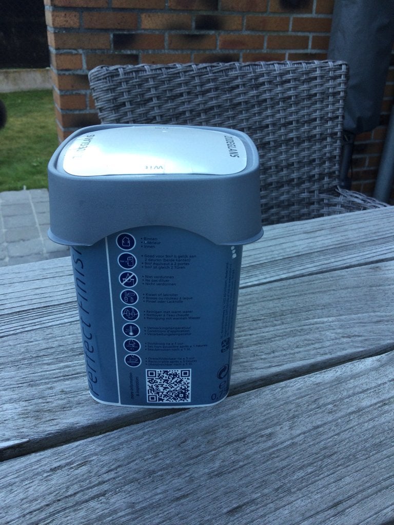 Zijde glans lak wit, Neuf, Moins de 5 litres, Enlèvement ou Envoi, Laque