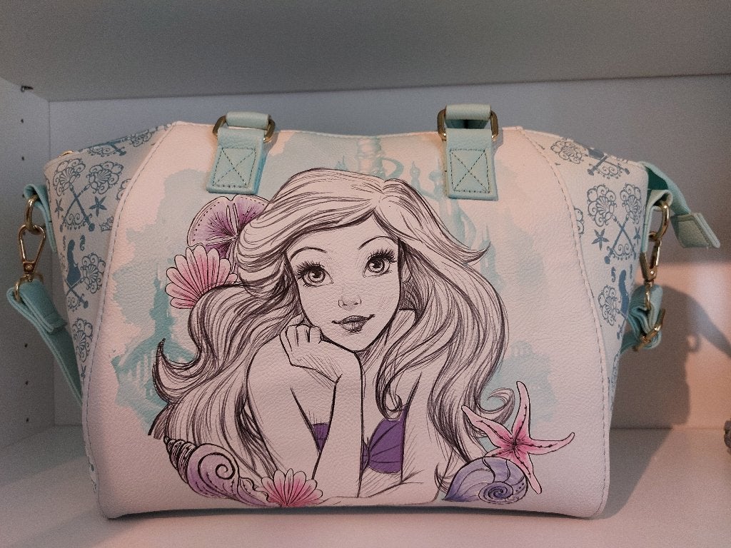 Sac à mains Loungefly Disney USA Ariel, Enlèvement ou Envoi, Pocahontas ou Petite Sirène, Comme neuf, Sac, Valise ou Pochette