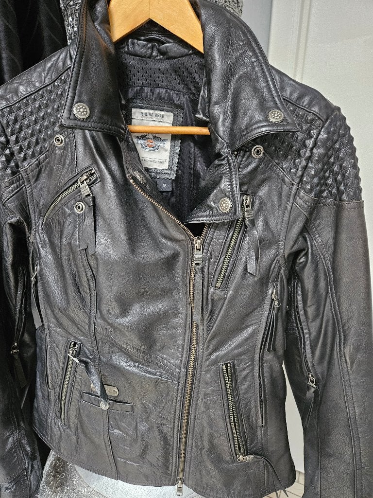 Blouson Harley davidson, Harley-Davidson, Femmes, Manteau | cuir, Enlèvement