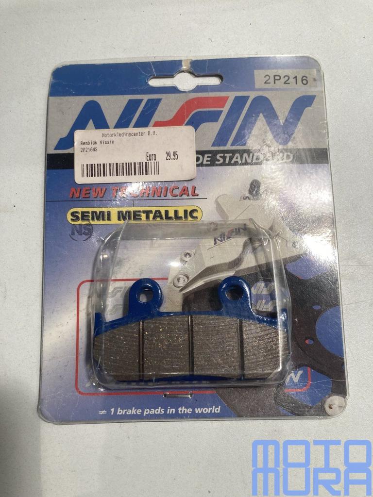 Nissin 2P216 remblokken set Honda CBR 250 400 600 Africa twi, Motoren, -, -, Nieuw, Ophalen of Verzenden