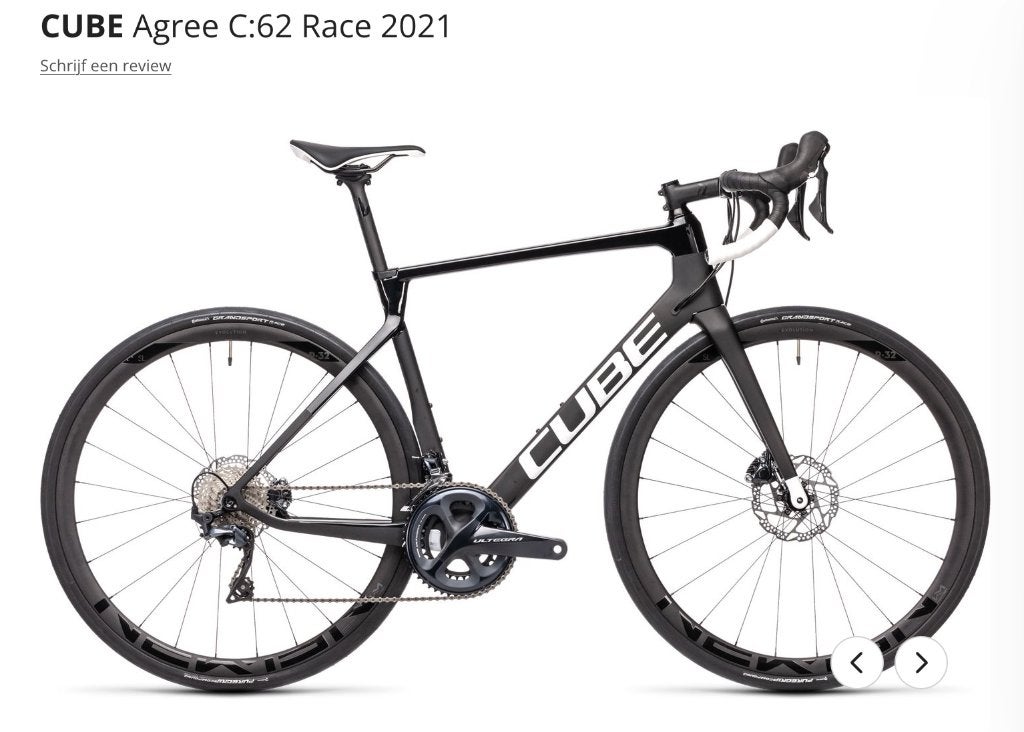 Elite Suito + Cube Agree, 28 inch, Gebruikt, Carbon, Heren