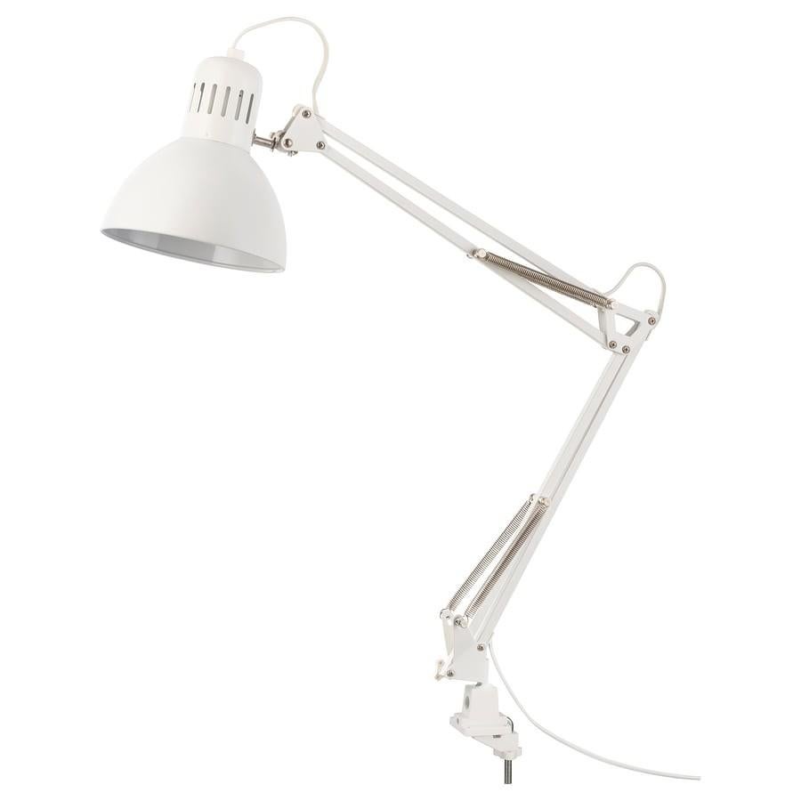 Lampe de bureau IKEA TERTIAL, blanche, Maison & Meubles, Lampes | Lampes de table, Utilisé, Moins de 50 cm, Métal, Enlèvement ou Envoi