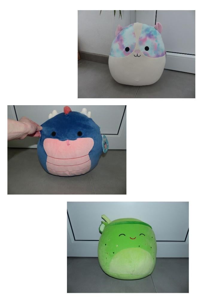 Peluches Squishmallow super douces pour 10 €/pièce, Enlèvement ou Envoi, Comme neuf, Vert, Squishmallow
