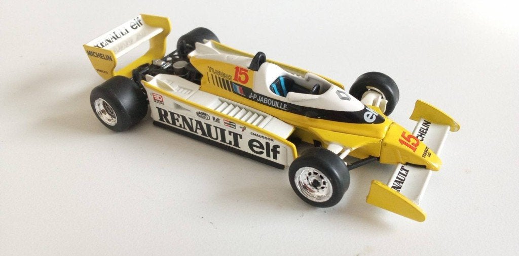 Miniature F1 Renault RS11 1979 - J.P. Jabouille - Norev 1/43, Enlèvement ou Envoi, Utilisé, Voiture, Norev