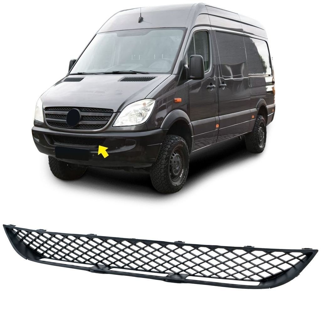 Bumper Grill Midden Mercedes Sprinter W906 Voorbumper, Verzenden