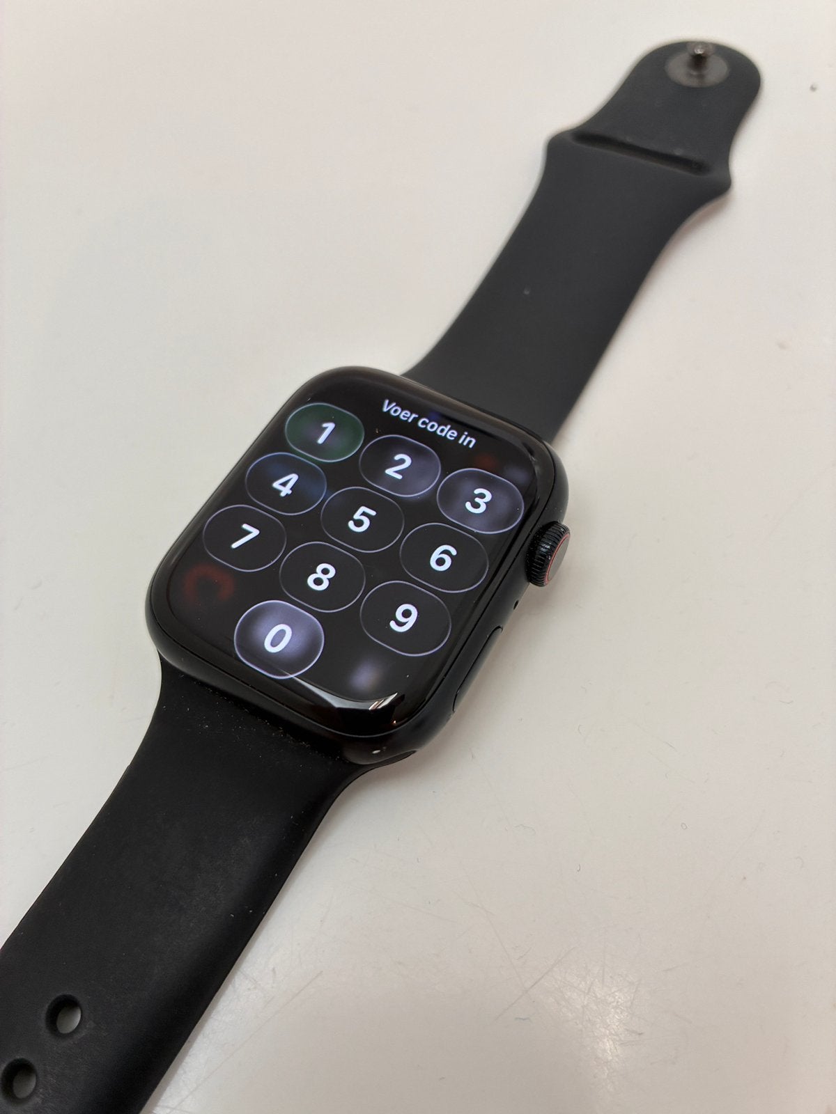 Apple watch series 7, Handtassen en Accessoires, Smartwatches, Gebruikt, iOS, Zwart, Ophalen