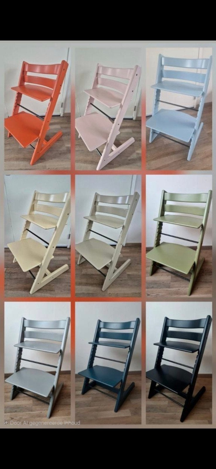 Refurbished Stokke Tripp Trapp– Duurzaam, Veilig & Uniek!, Ophalen of Verzenden, Zo goed als nieuw, Meegroeistoel, Aanschuifbaar