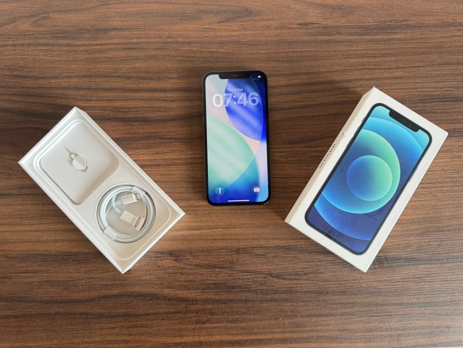 Iphone 12 pro – 128gb – pacific blue – nieuwstaat, Télécoms, Téléphonie mobile | Apple iPhone, 128 GB, Sans abonnement, Sans simlock