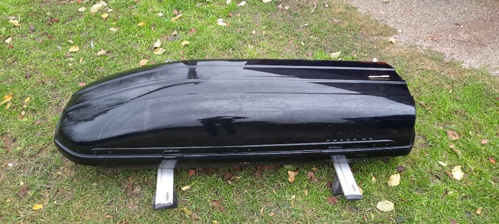 Dakkoffer met Thule wingbars, Auto diversen, Dakkoffers, Ophalen, Gebruikt