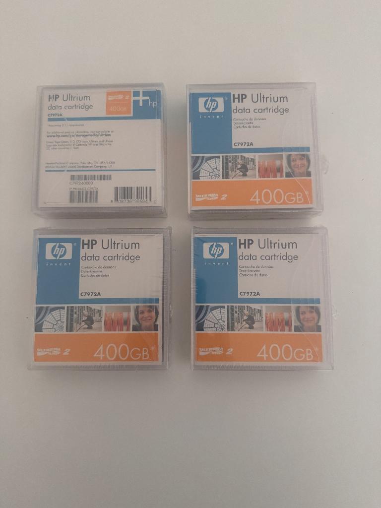 4 x HP LTO2 (C7972A) Ultrium data cartridge 400GB, Ophalen of Verzenden, Nieuw, Overige typen, HP