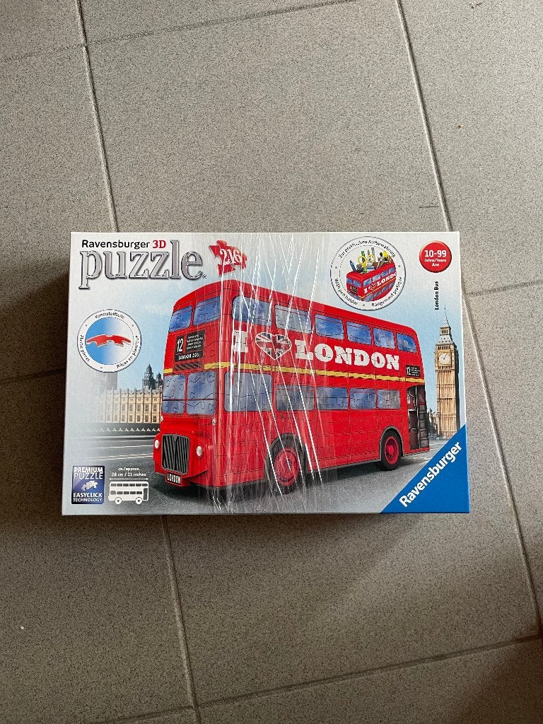 Ravensburger 3D puzzel - London Bus, Hobby en Vrije tijd, Ophalen of Verzenden, Zo goed als nieuw, Rubik's of 3D-puzzel