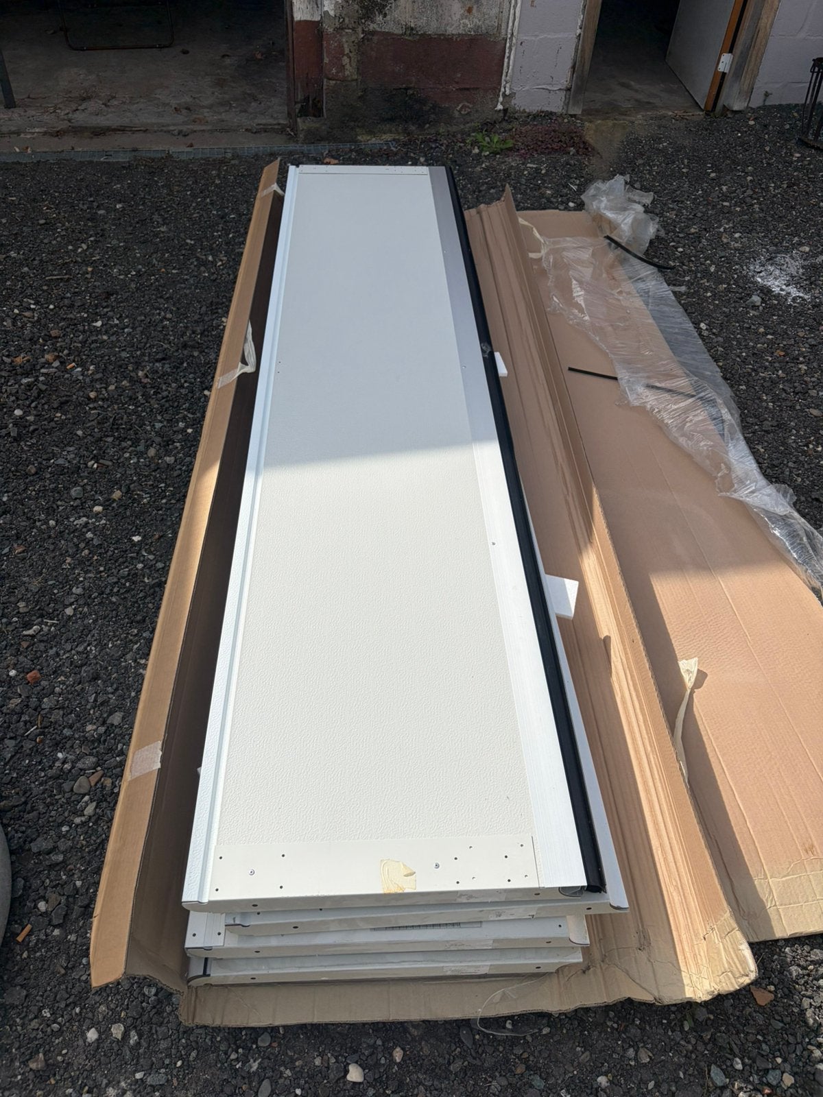 Sectionale poort in originele verpakking met alle onderdelen, Ophalen, 120 cm of meer, 215 cm of meer, Garagedeur