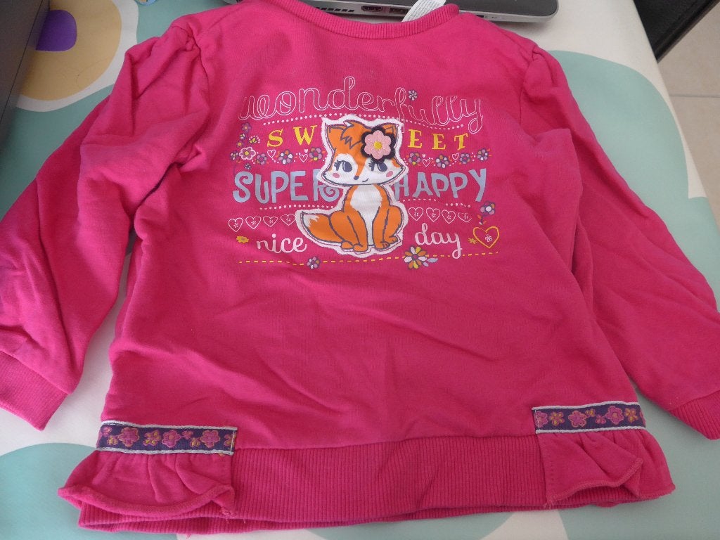 T-shirt met lange mouwen, Enfants & Bébés, Enlèvement ou Envoi, Comme neuf, Fille, Chemise ou À manches longues