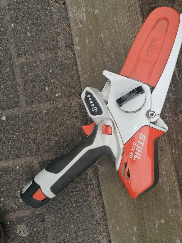 Stihl GTA26 cordless wood cutter, Ophalen, Zo goed als nieuw, Kettingzaag, Stihl