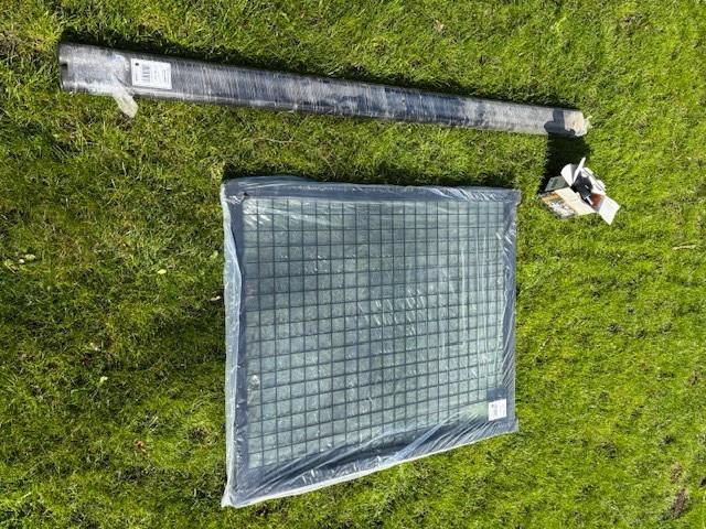 Tuinpoort metaal zwart (nieuw), Ophalen, 100 tot 150 cm, Nieuw, Draaipoort