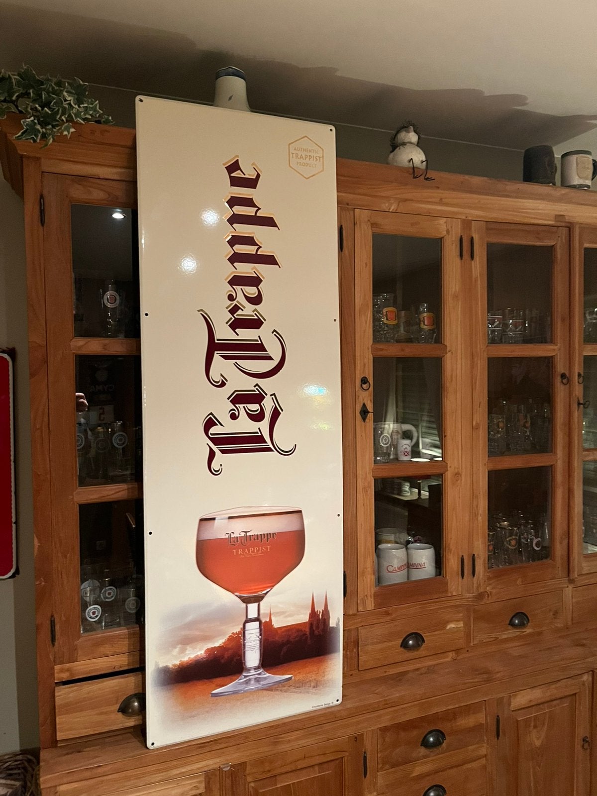 La trappe (emaillerie belge)!, Verzamelen, Merken en Reclamevoorwerpen, Ophalen, Zo goed als nieuw
