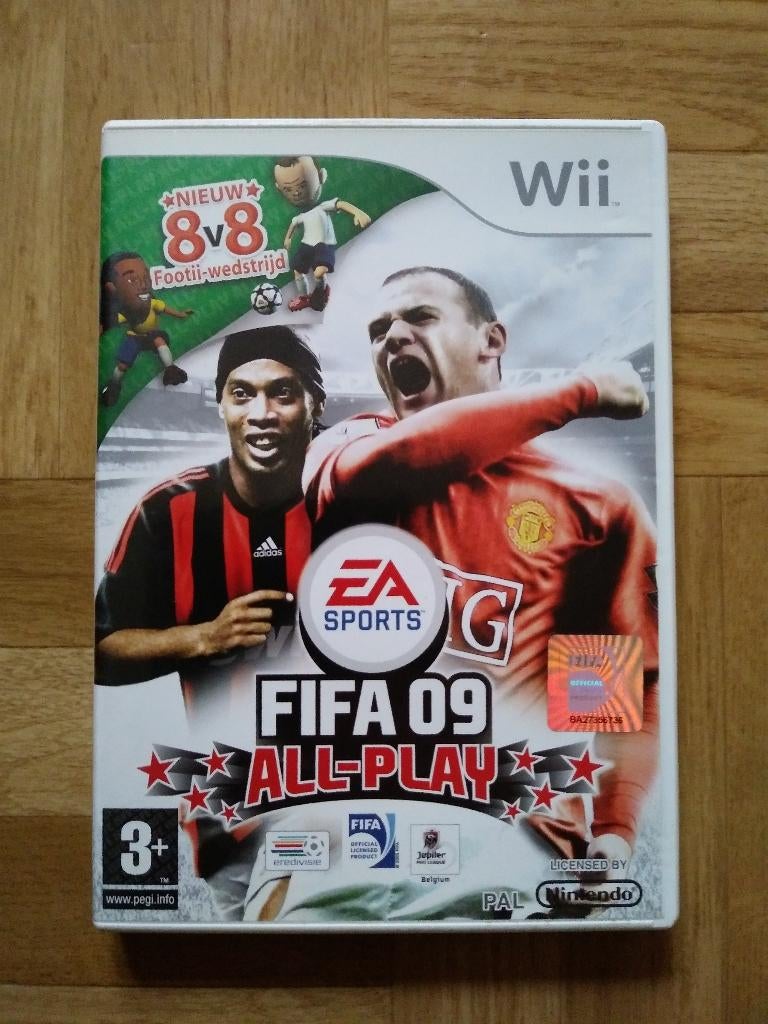 Jeu de football Fifa 09 pour Wii ou Wii U, Enlèvement ou Envoi, À partir de 3 ans, 3 joueurs ou plus, Sport