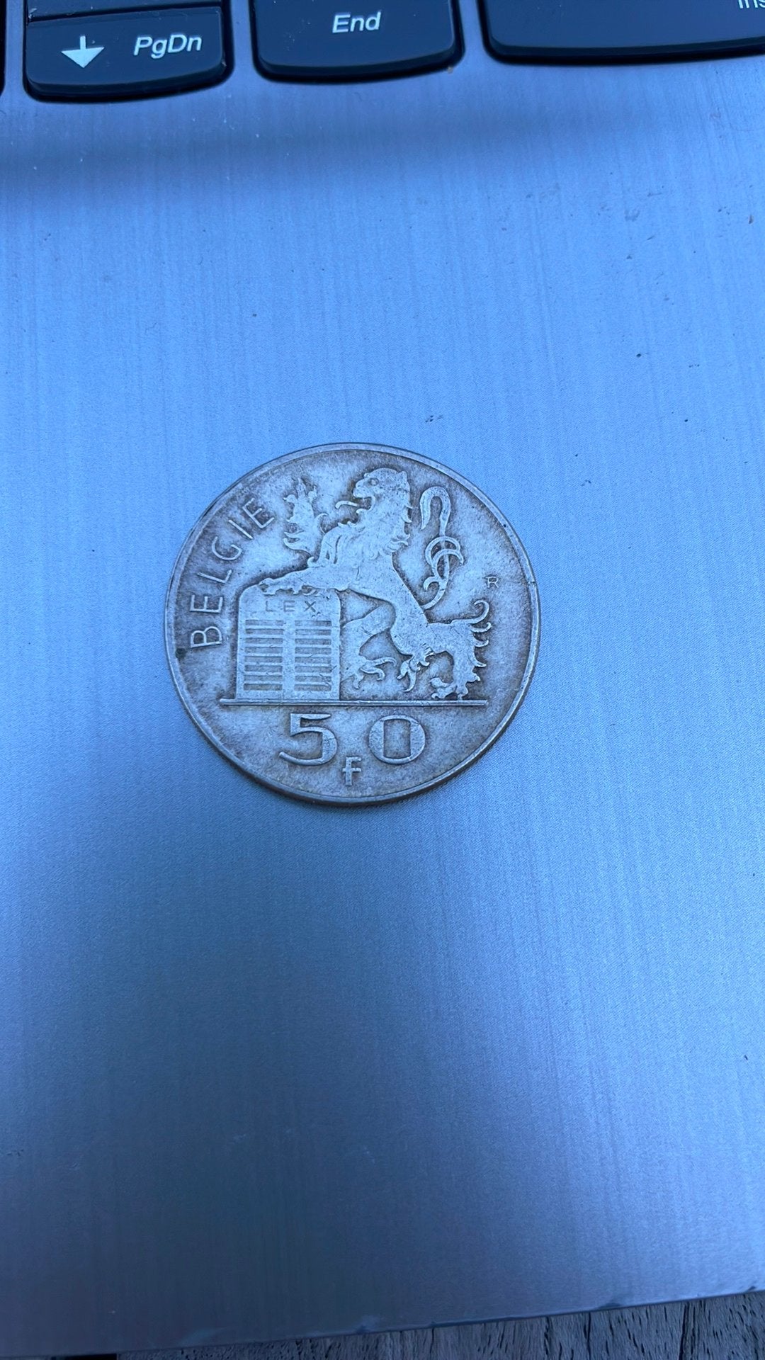 50 FR BELGIE 1950, Ophalen, Zilver