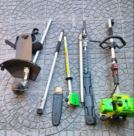 Complete 4 in 1 benzine Multitool tuingereedschap, Enlèvement, Comme neuf, Autres types, Florabest