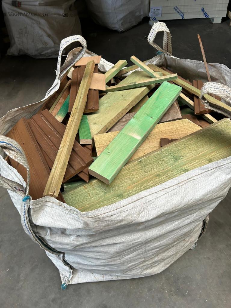 Brandhout bigbags, Tuin en Terras, Brandhout, 6 m³ of meer, Ophalen, Overige houtsoorten, Blokken