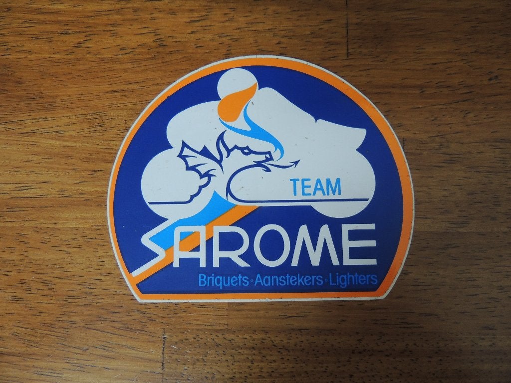 Moto sarome team sticker, Ophalen of Verzenden, Zo goed als nieuw, Auto of Motor