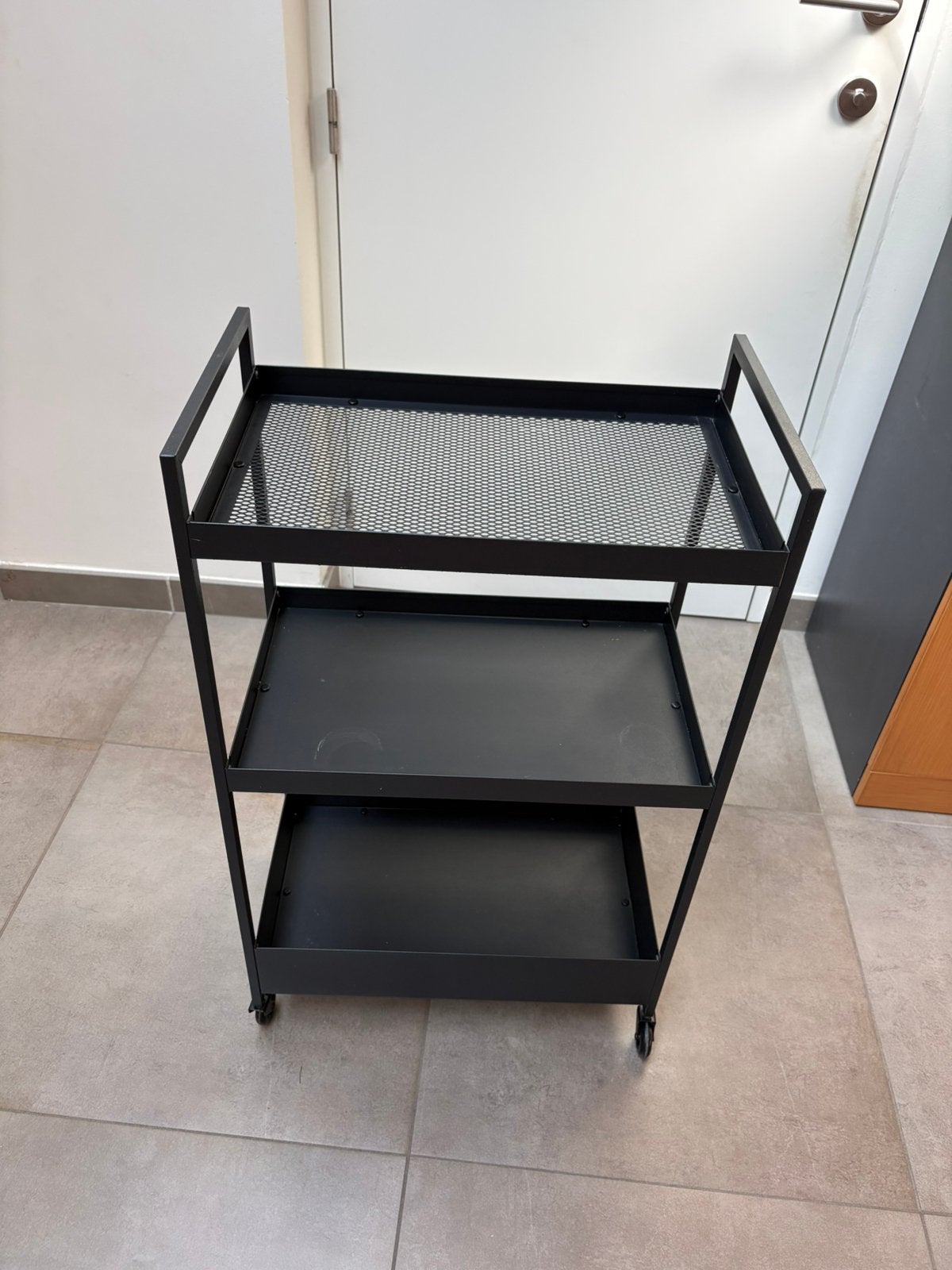 Ikea Nissafors roltafel keukentrolley zwart, Ophalen, Zo goed als nieuw