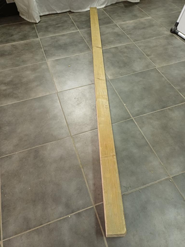14 x Geïmpregneerde vuren balken 90x90x2400mm, Ophalen