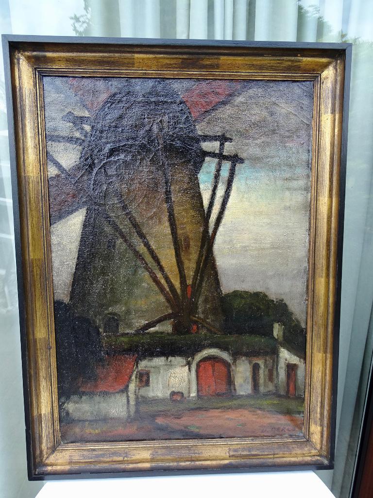« Le Moulin Blanc » St-Nikl. /Urbain Gerlo/1934, Antiquités & Art, Art | Peinture | Classique, Enlèvement ou Envoi