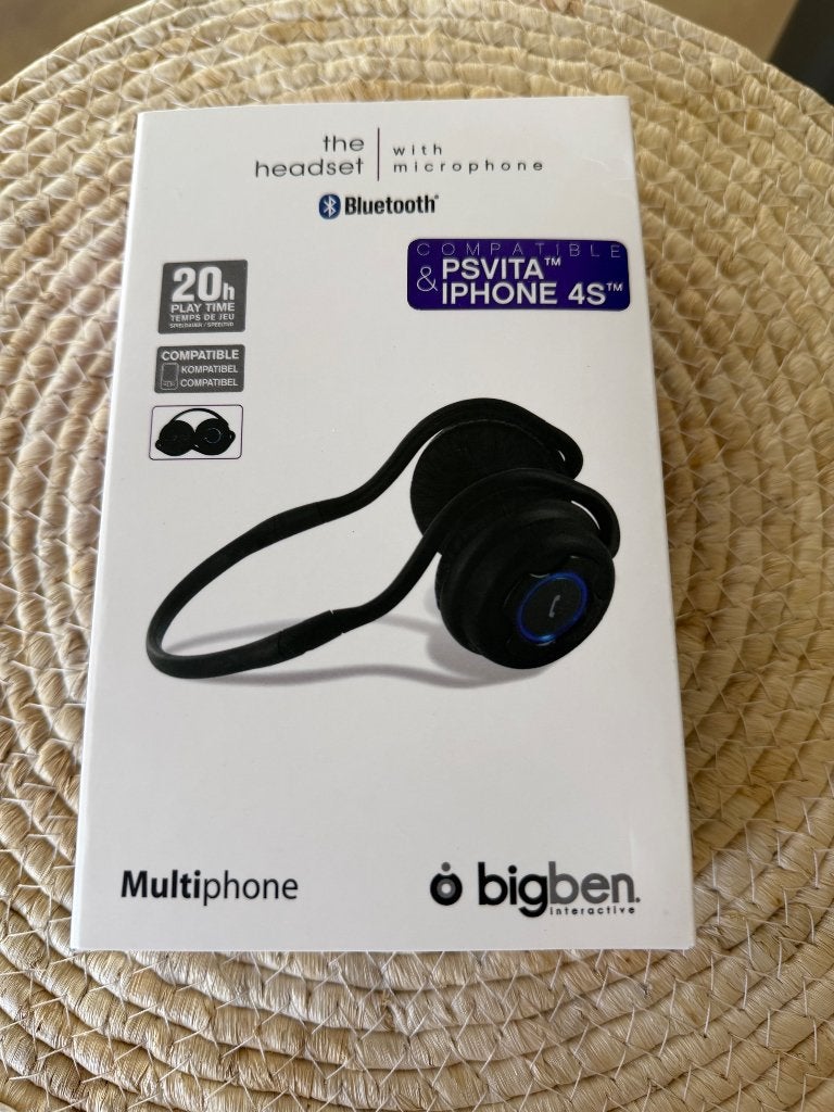 Bigben Multiphone Bluetooth Headset (PS Vita / iPhone), Computers en Software, Headsets, Nieuw, Draadloos, Gaming headset, Ophalen of Verzenden