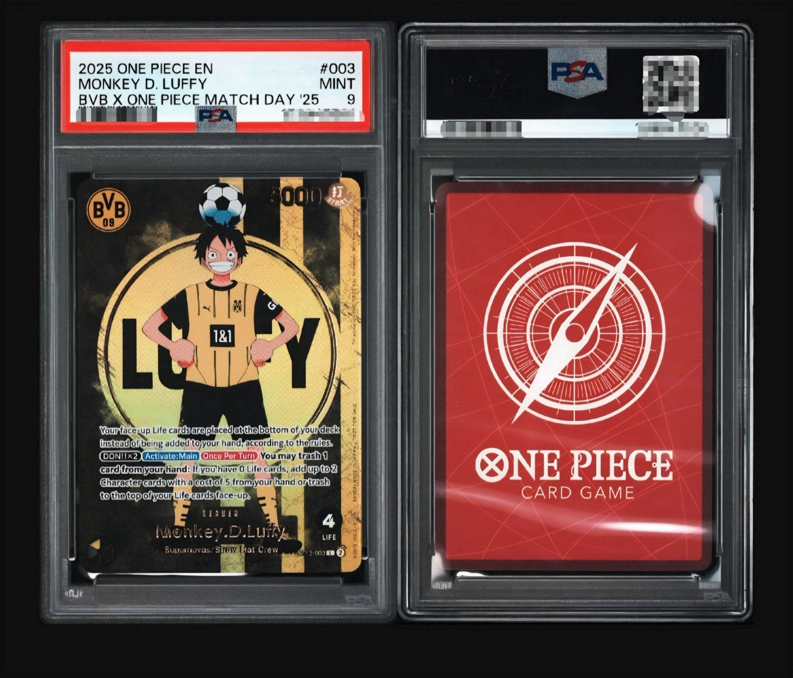 Monkey. D Luffy PSA 9, Hobby en Vrije tijd, Ophalen of Verzenden