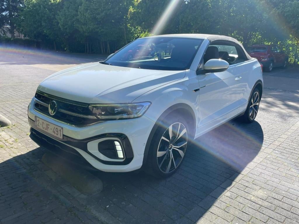 VW T-Roc Cabrio 1.5 TFSI 2022 R-line Blanche beats audio, Cuir, Achat, Cabriolet, Noir