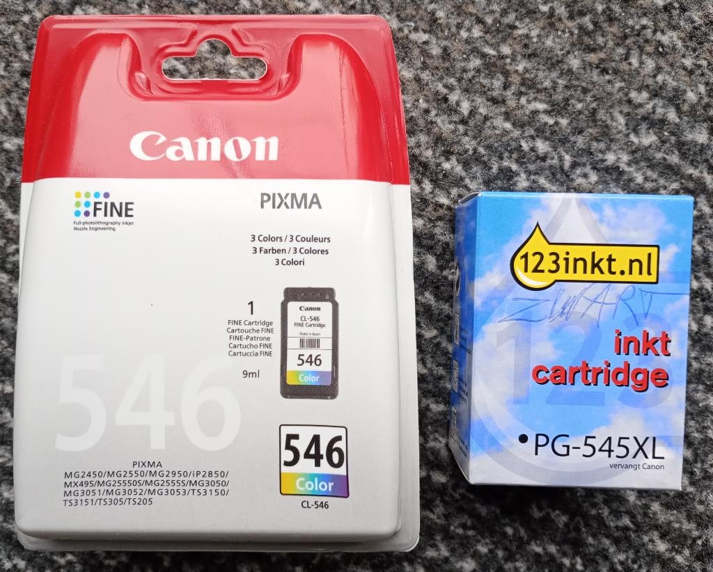 inkt cartridges voor Canon printer, zwart en kleur, Ophalen of Verzenden, Nieuw, Cartridge, Canon