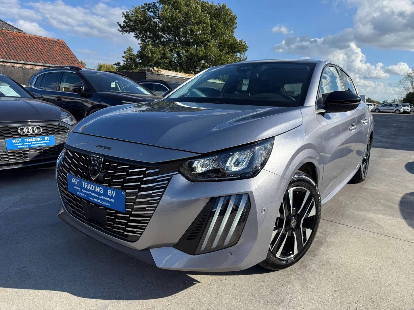 Peugeot 208 1.2i TURBO 360 CAMERA DODE HOEK NAVIGATIE LEDER, Autos : Divers, Argent ou Gris, Boîte manuelle, Berline, 1199 cm³