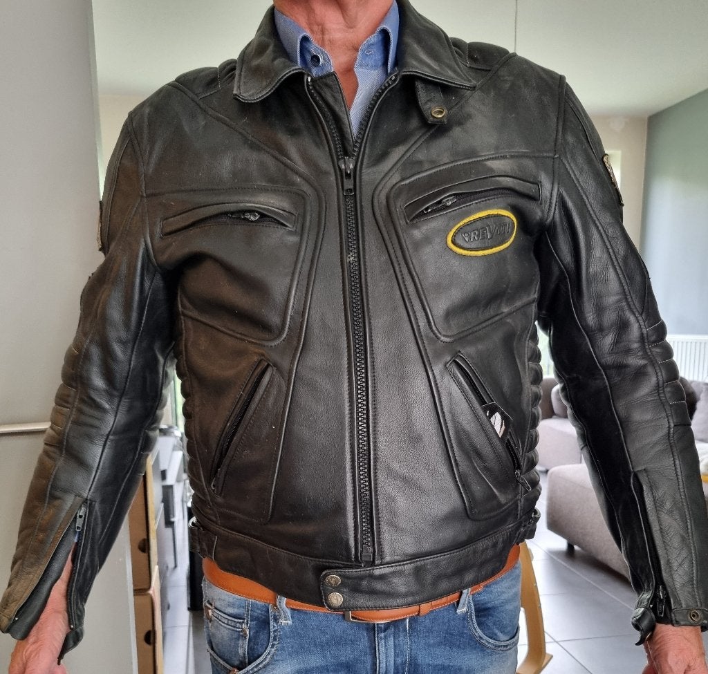 harley davidson leren jack, Motoren, Ophalen, Gebruikt