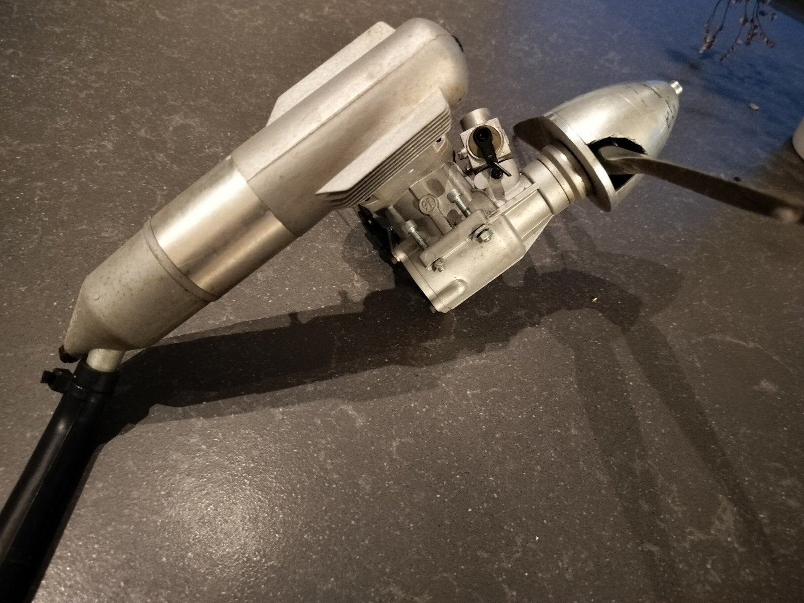 OS Nitro 91 Max FXi motor tweetakt, Hobby en Vrije tijd, Ophalen, Zo goed als nieuw, Nitro