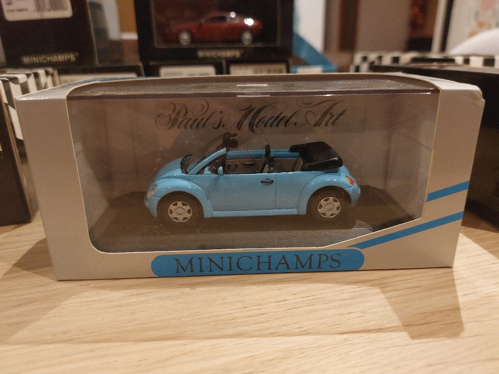 Minichamps VW Concept car cabriolet 1994 blue 1/43, Ophalen of Verzenden, Nieuw, Auto, MiniChamps