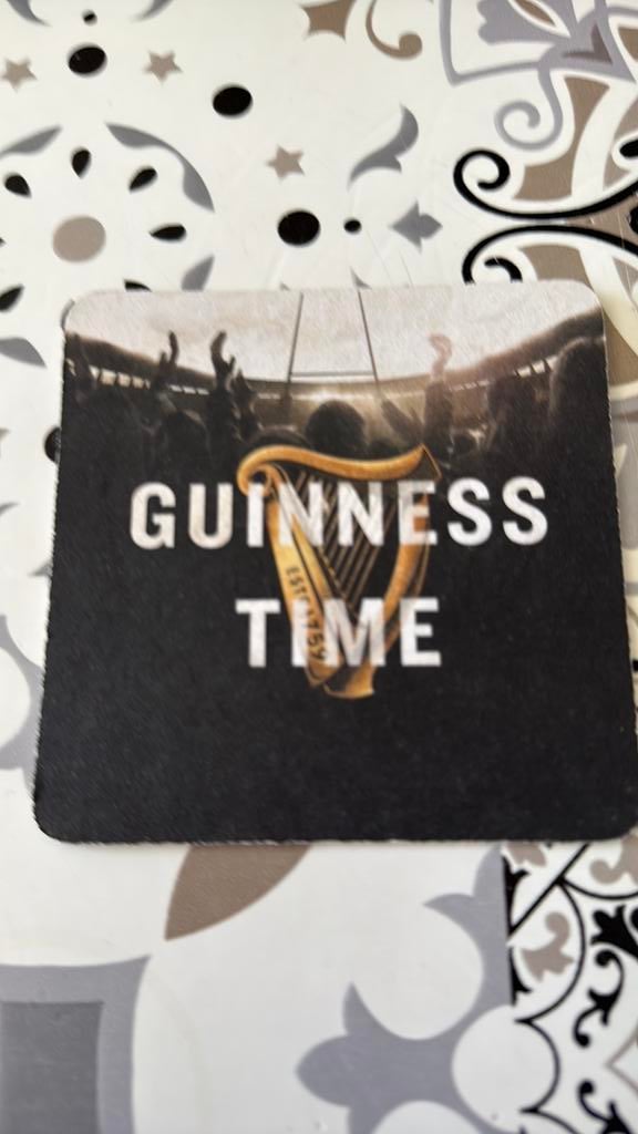 Bierviltje Guinness, Ophalen of Verzenden, Gebruikt, Viltje(s), Overige merken