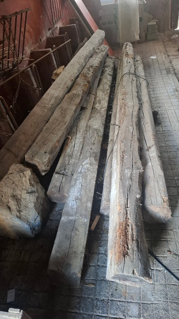 Poutres, Bois dur, Enlèvement, Utilisé, 250 cm ou plus