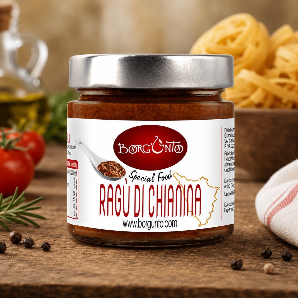 Borgunto Chianina Ragù– Sauce à la viande toscane artisanale, Enlèvement ou Envoi