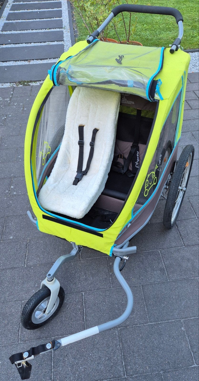 Fietskar incl. koetsfunctie en bijhorend kinderzitje., Fietsen en Brommers, Fietsaccessoires | Aanhangwagens en Karren, Ophalen