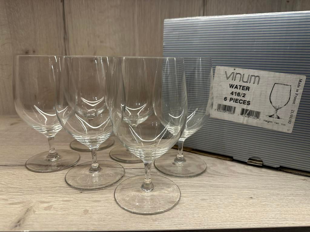 Riedel water glazen vinum, Ophalen, Zo goed als nieuw